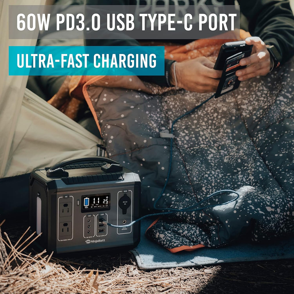 300W Portable Power Station 280Wh Solar Generator H23229