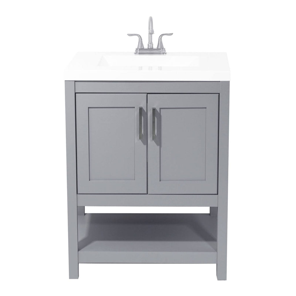 Bath Vanity with Cultured Marble or Quartz Stone Top J53714