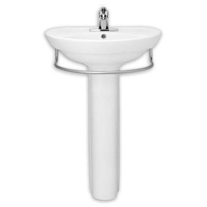 White Pedestal Sink T9546