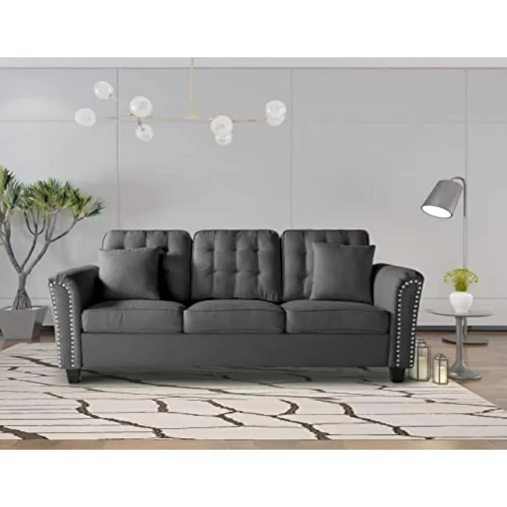 Grey 3 Seater Sofa X720257