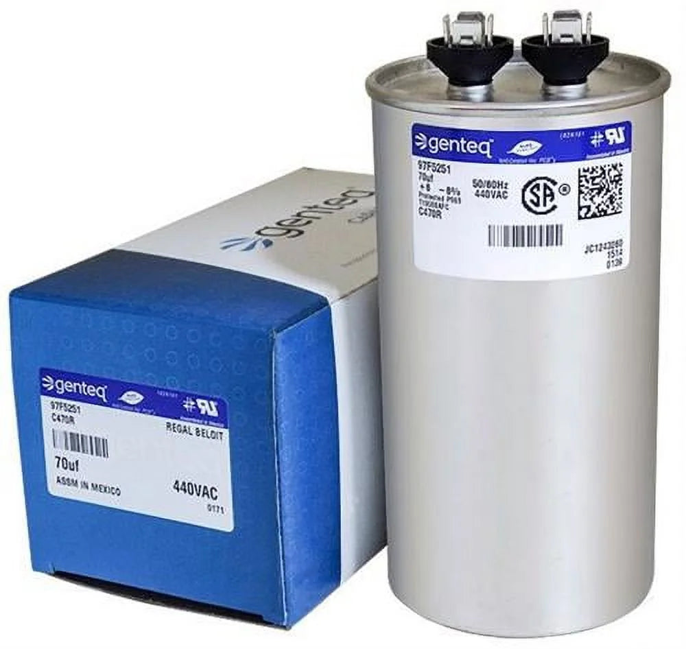 70 uF MFD 440 VAC Round Replacement Capacitor R3884