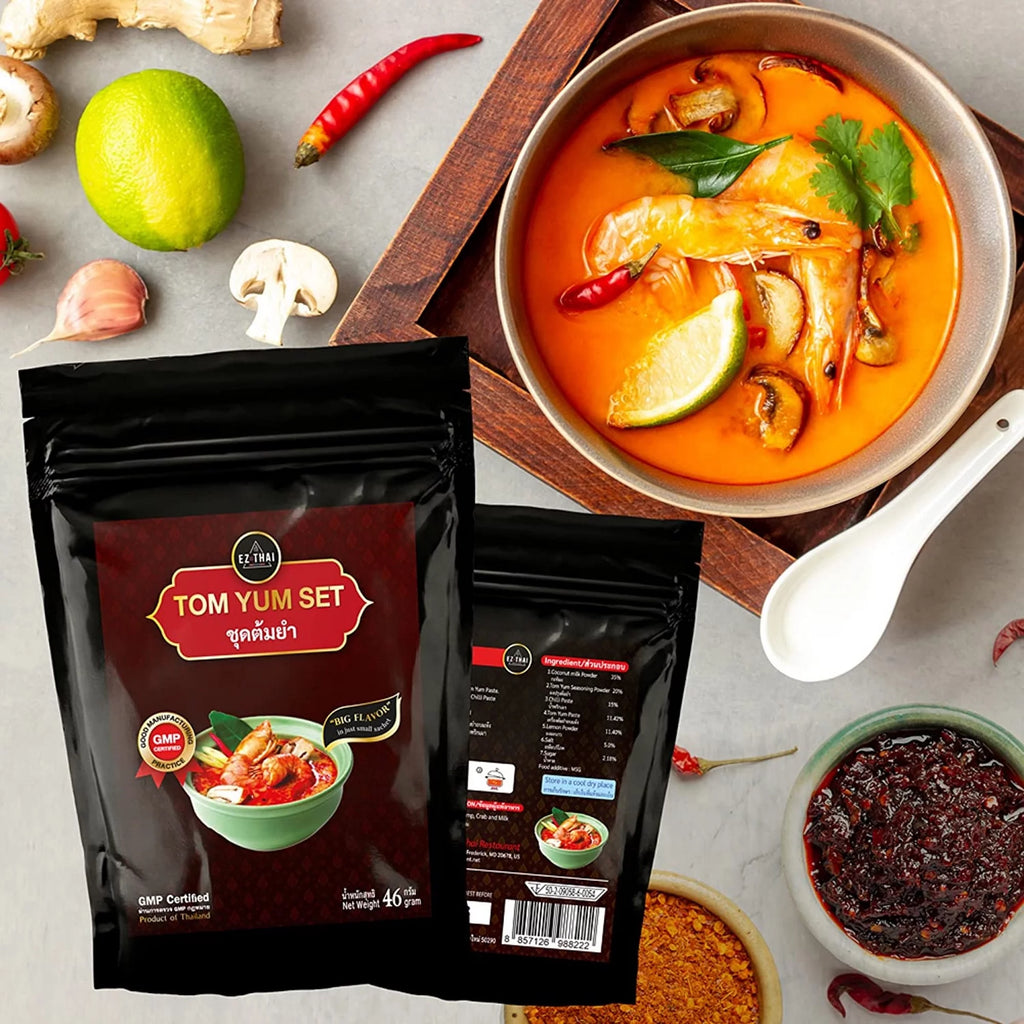 Tom Yum Instant Powder Set Chili Paste Sauce Dried Herbs R889