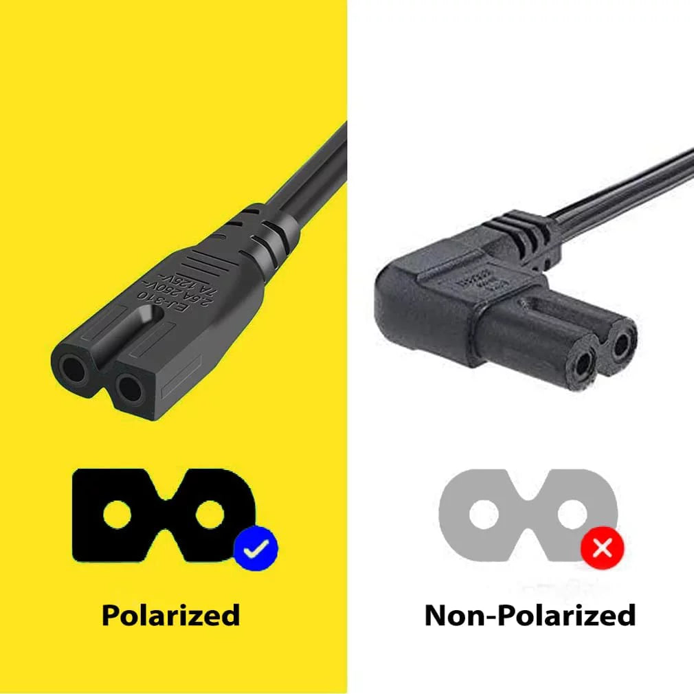 6FT 2 Prong Polarized Power Cord H3793