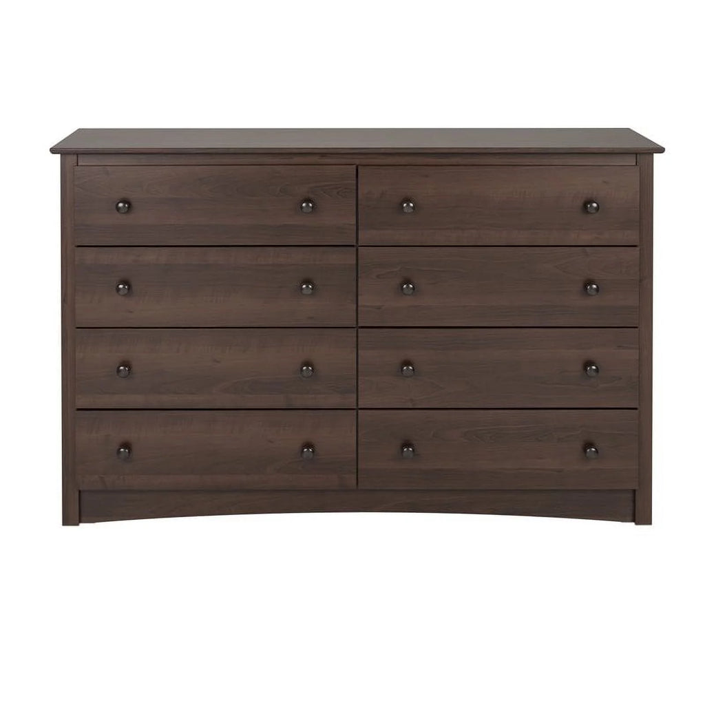 8 Drawer Espresso Composite Wood Dresser D491
