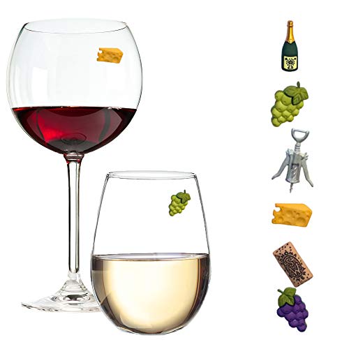 Magnetic Wine Glass Charms Set of 6 F129923