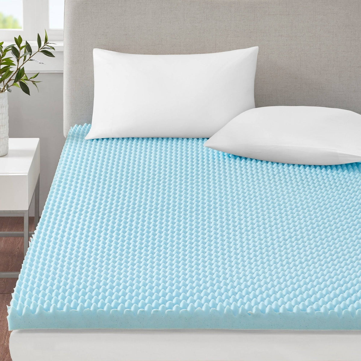3-Inch Gel Memory Foam Topper Blue Cal King T248