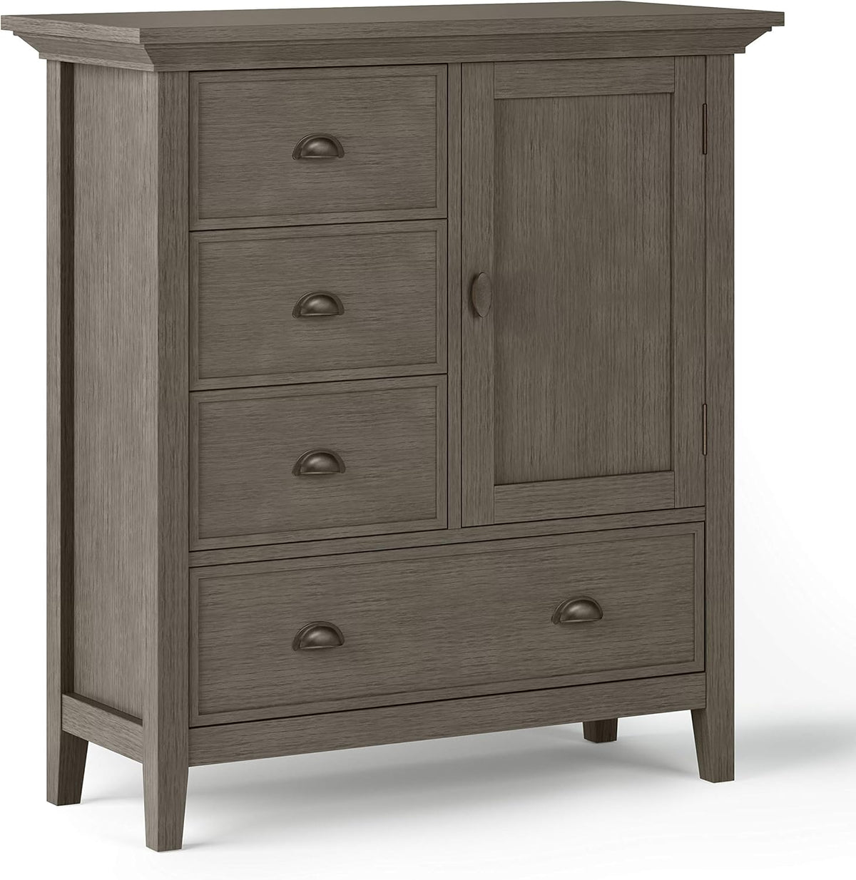 Solid Wood 39 inch Wide Storage Cabinet with 3 Drawers D345