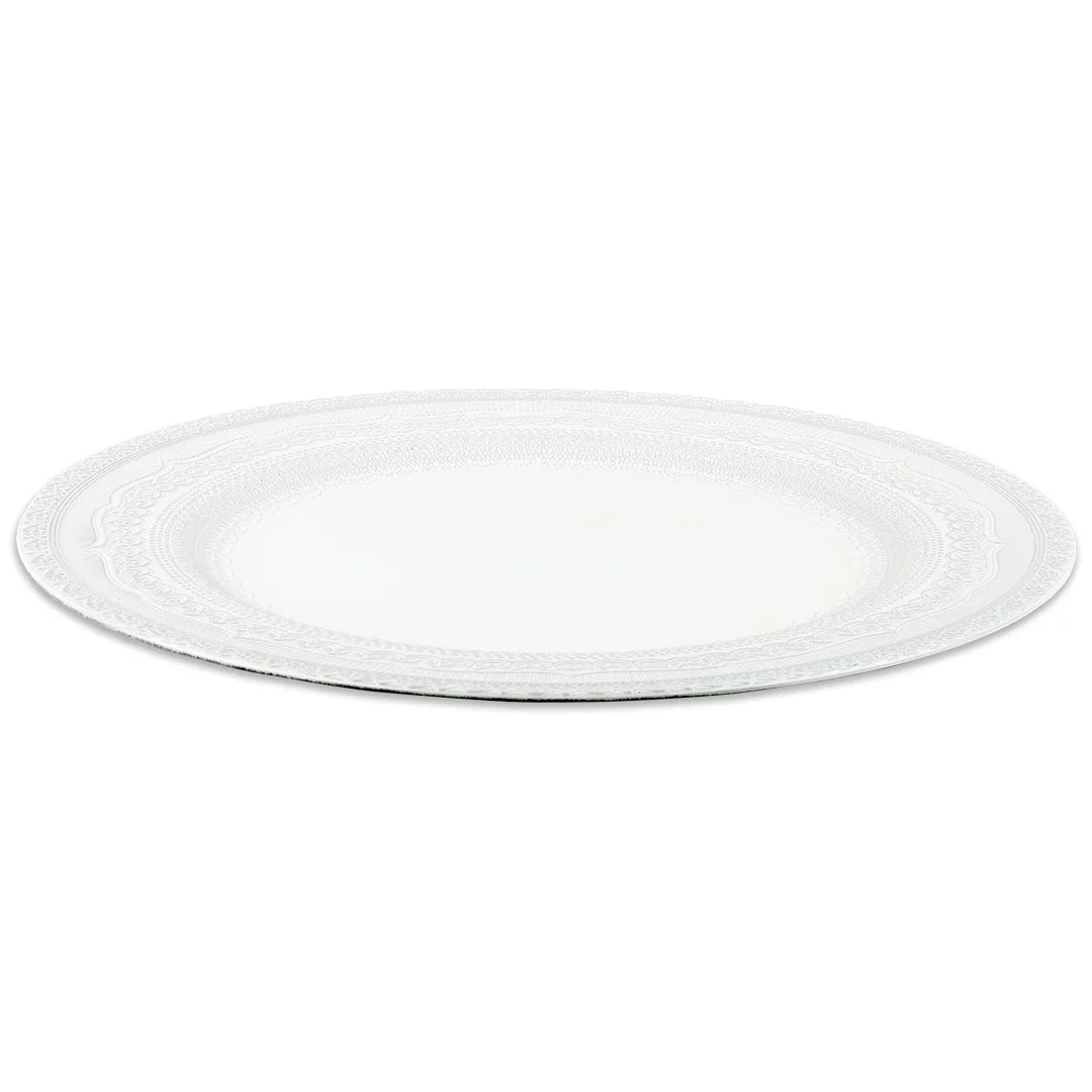 Ivory Acrylic Charger Plates Set of 4 N552