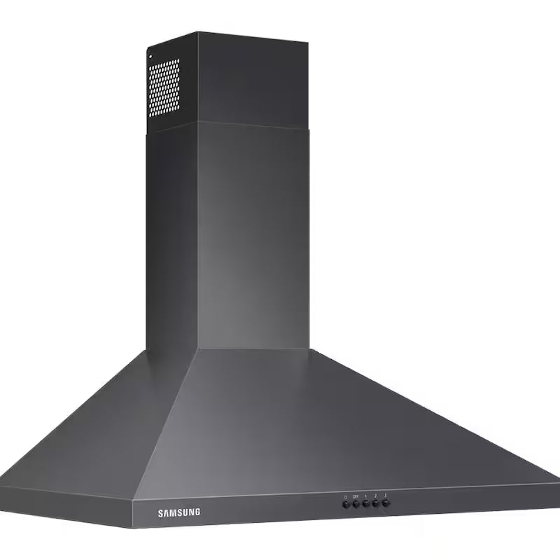 Wall Mount Range Hood with LED Lighting in Black Stainless Steel Q26716
