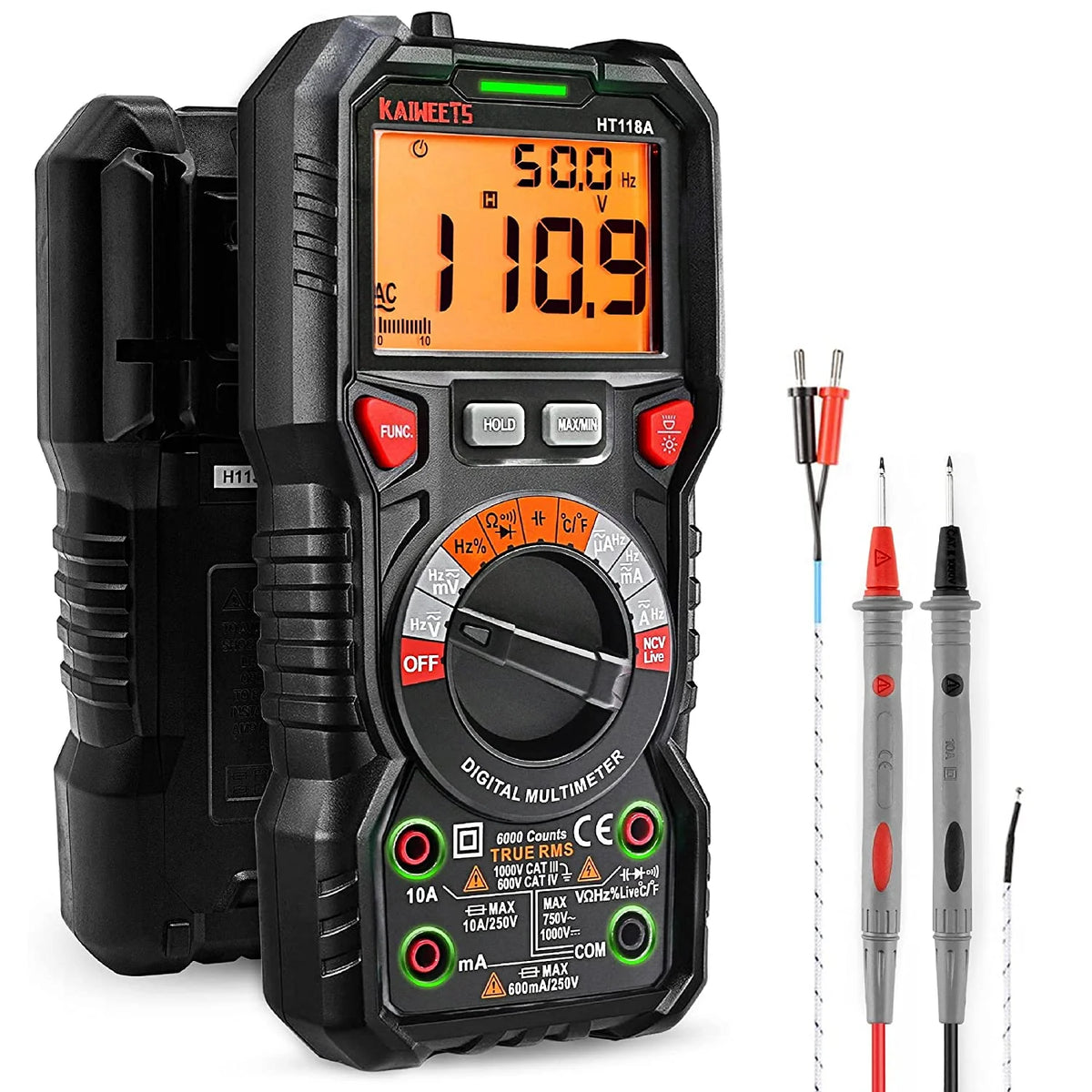 Auto-Ranging Digital Multimeter TRMS 6000 Counts V9940