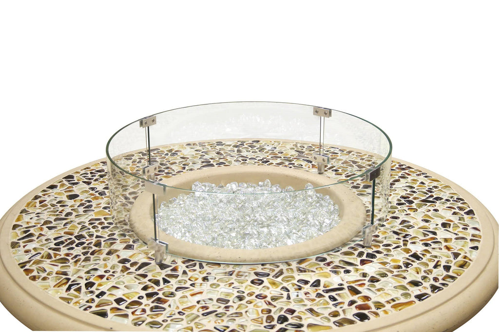 Round Glass Wind Guard F158