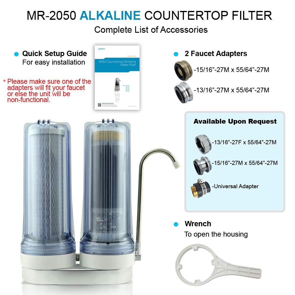 Countertop Carbon Mineral pH Alkaline Water Filter W87345
