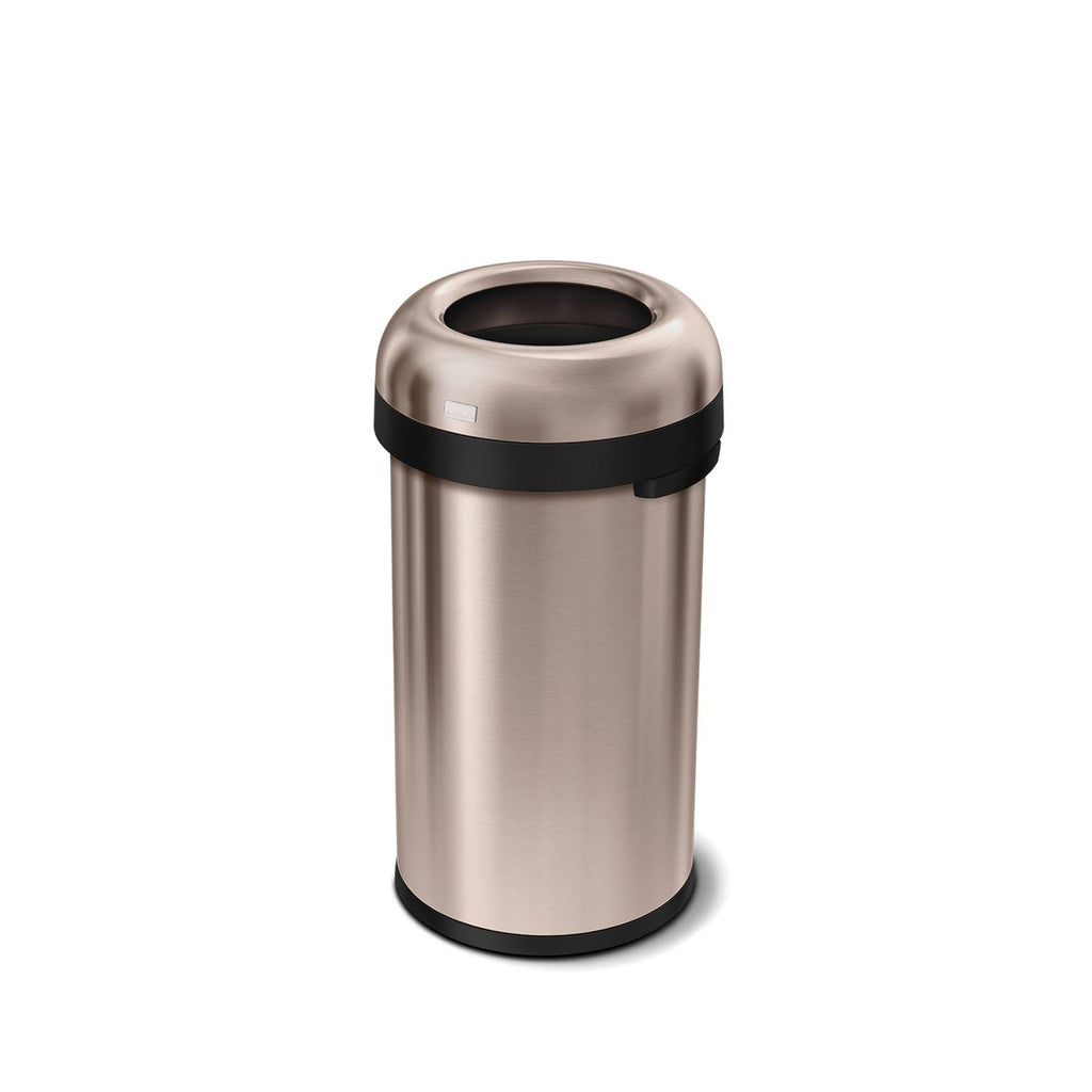 16 Gallon Rose Gold Steel Trash Can U47151