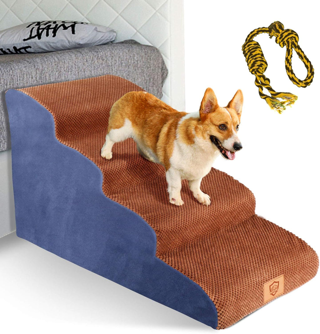 4 Tiers Non-Slip Foam Dog Steps H9734