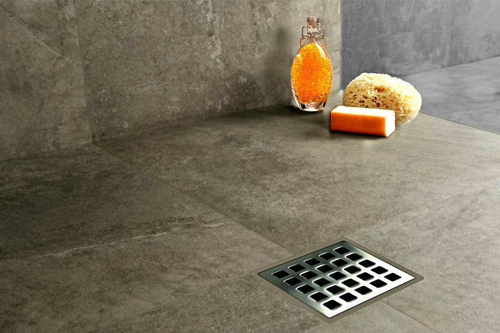 72 x 72 Shower Kit with Center Tray, Drain Kit and Drain Grate L619