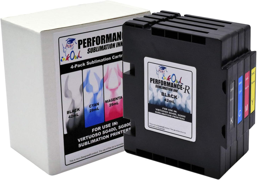 Compatible DYE Sublimation Ink Cartridges 4-Pack X404