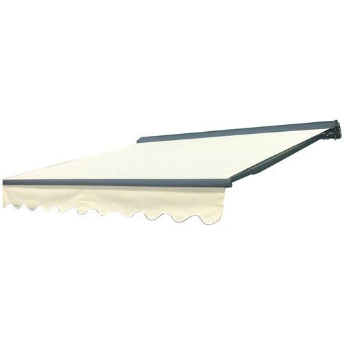 13x10 ft Half Cassette Retractable Patio Awning Ivory G52537