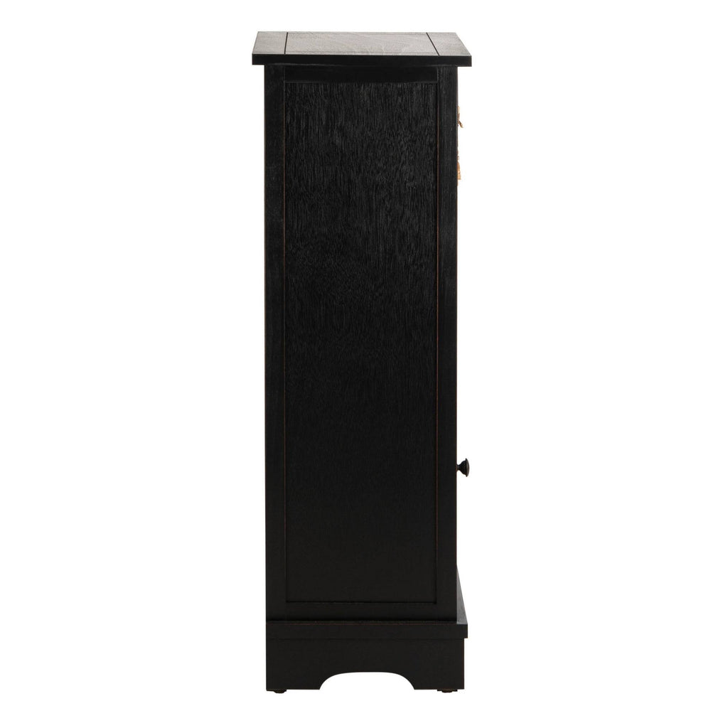 Distressed Black Cabinet A3409