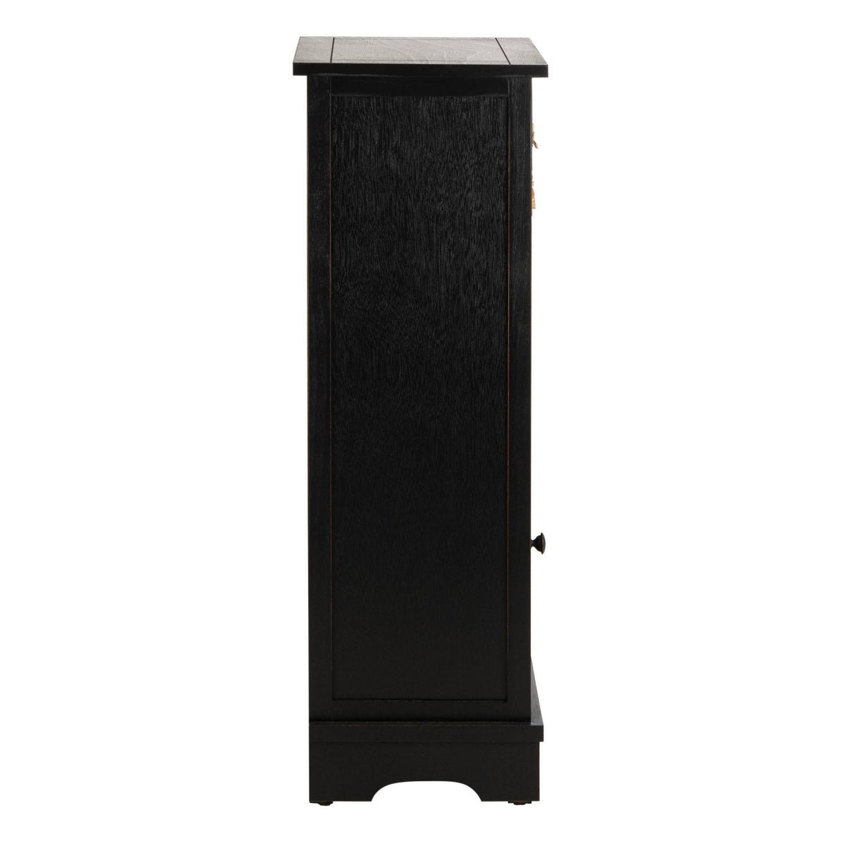Distressed Black Cabinet A3409
