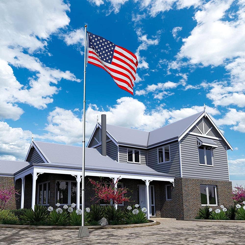 25FT Telescoping Aluminum Flagpole Kit Z664004