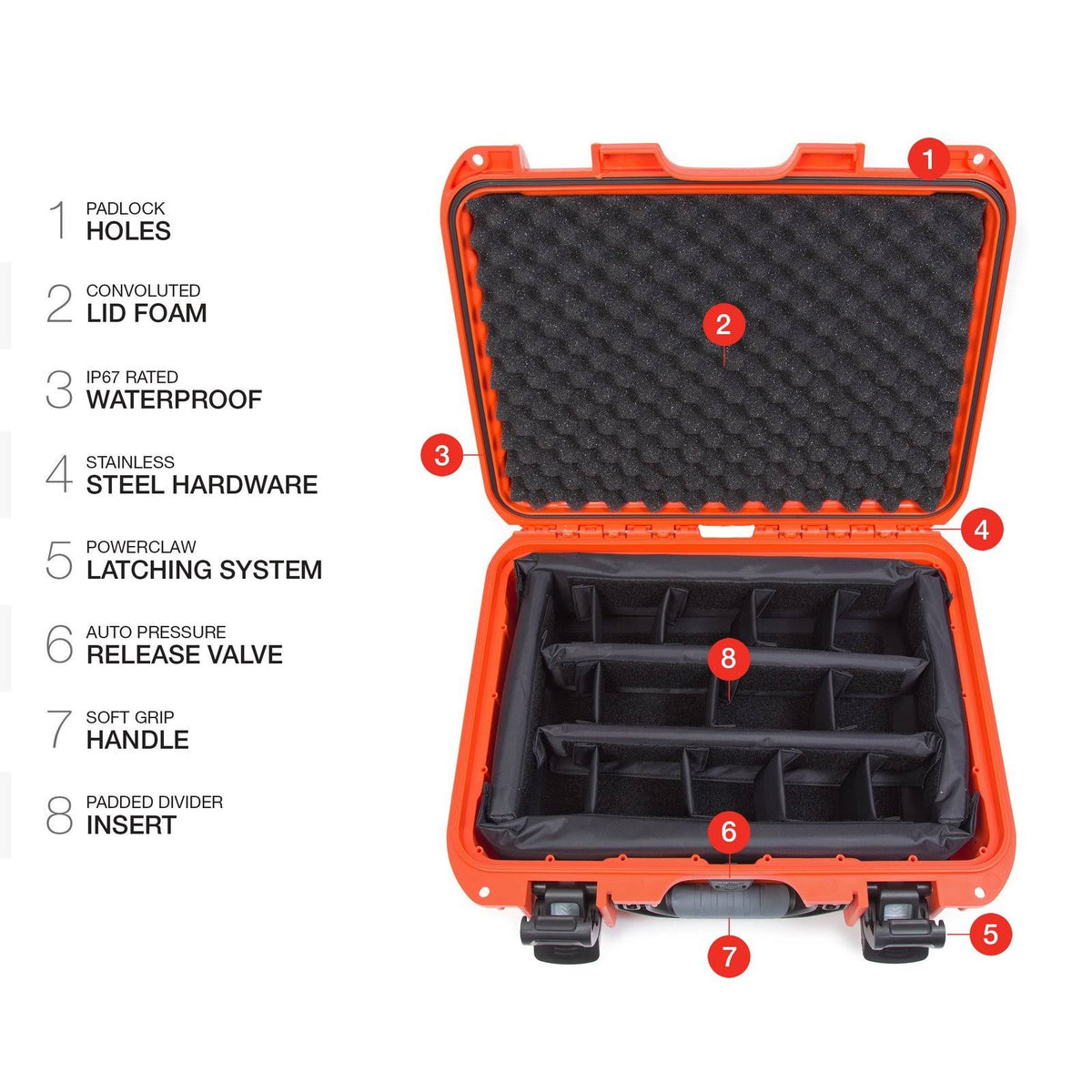 Orange Padded Case O117200