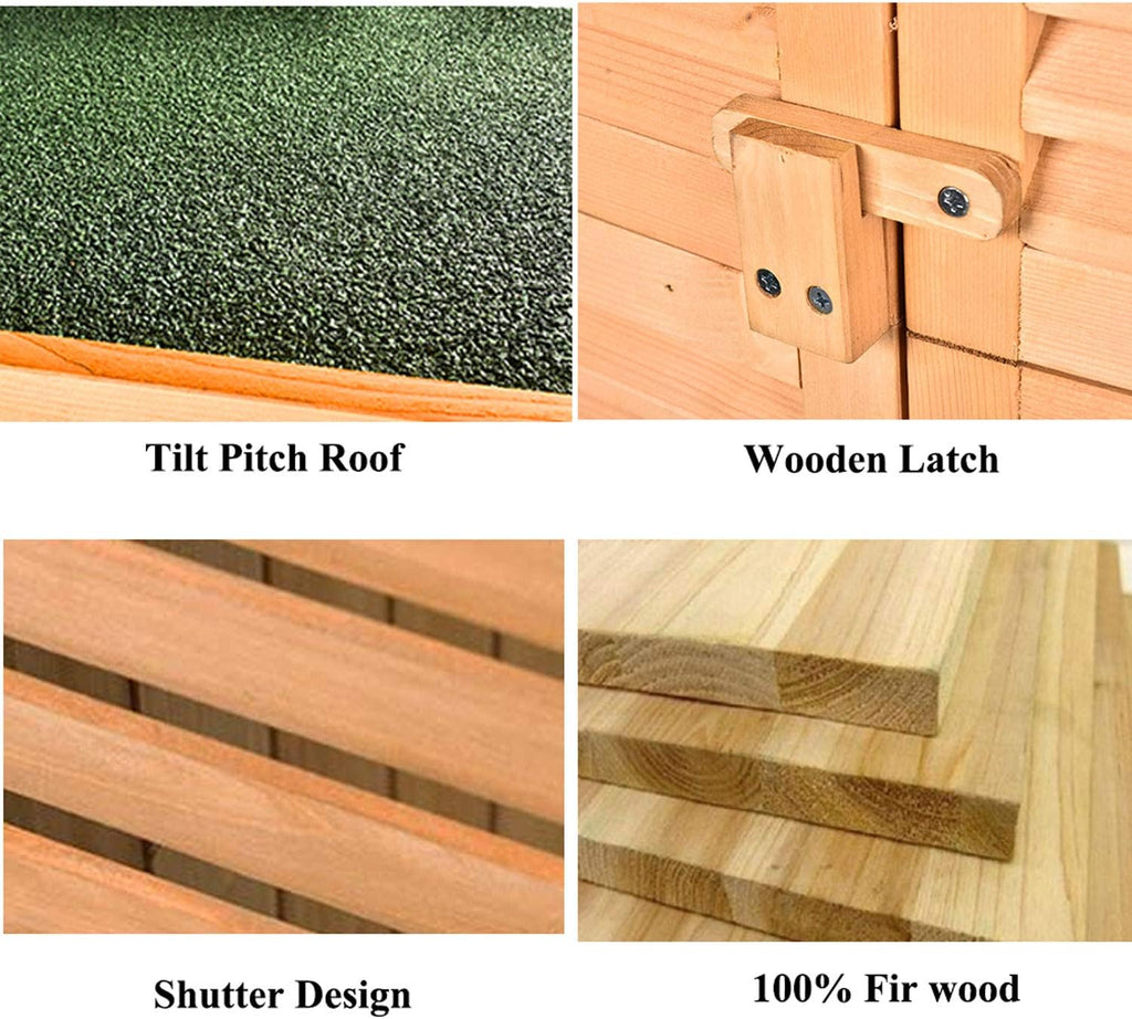 63 Outdoor Fir Wood Storage Shed N95542