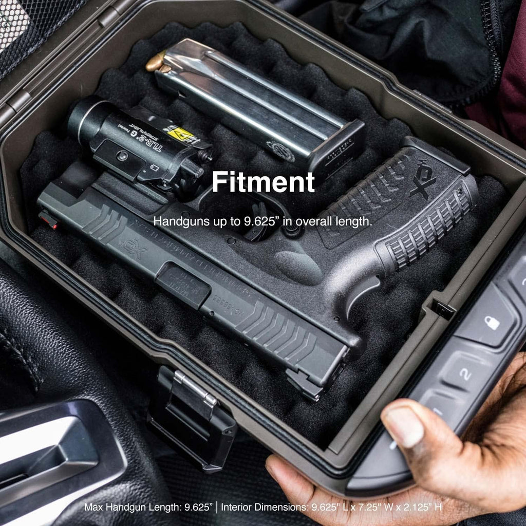 Waterproof Electronic Lock Portable Handgun Case with Backlit Keypad K498791