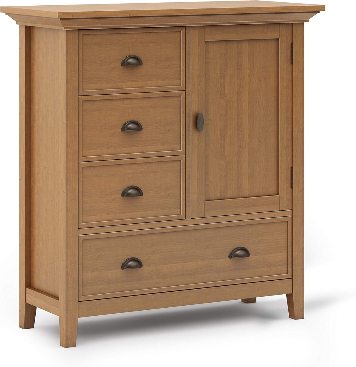Solid Wood 39 inch Wide Storage Cabinet with 3 Drawers D345