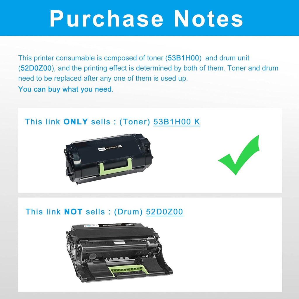 Compatible Toner Cartridge Replacement 1-Pack Black D7645