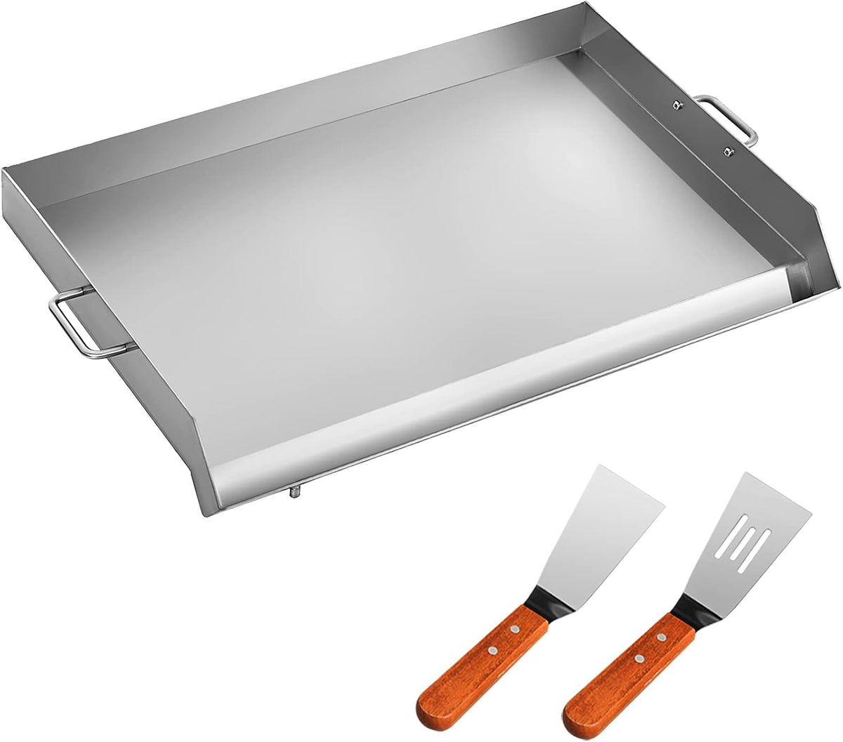 Stainless Steel Griddle, 32 X 17 Flat Top Rectangular Plate C65001