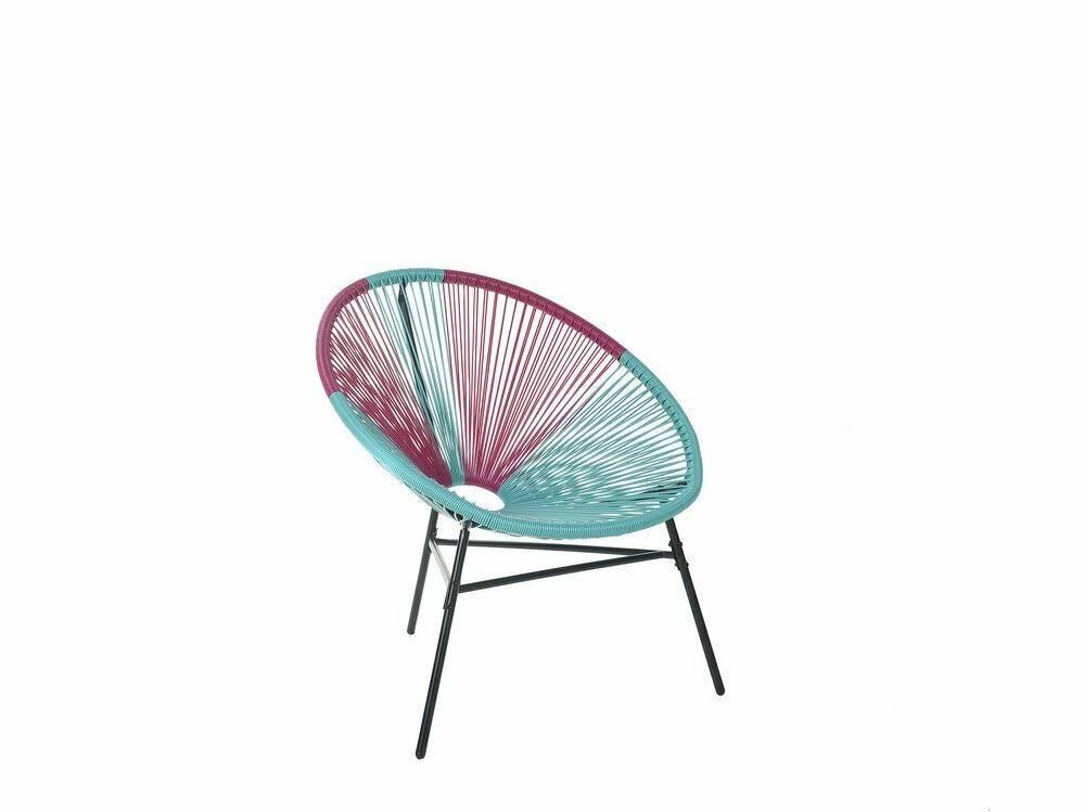 Set of 2 Pink Rattan Accent Chairs Z151094