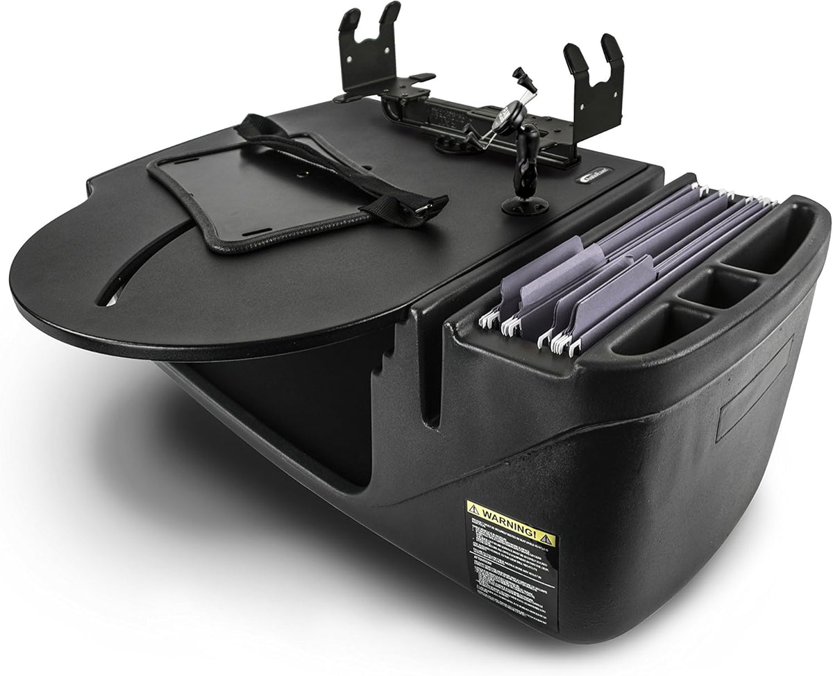 Car Desk with Power Inverter, Phone Mount and Printer Stand C8538