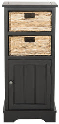 Distressed Black Cabinet A3409
