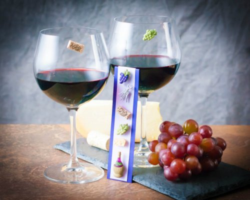 Magnetic Wine Glass Charms Set of 6 F129923