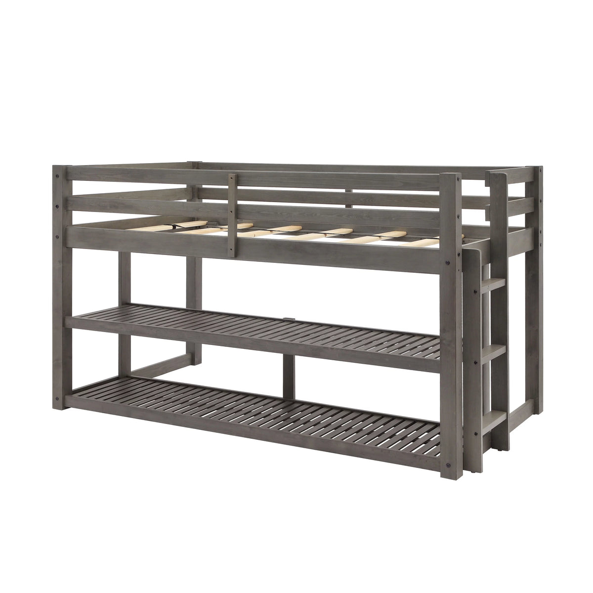Black Twin Loft Storage Bed Z253401