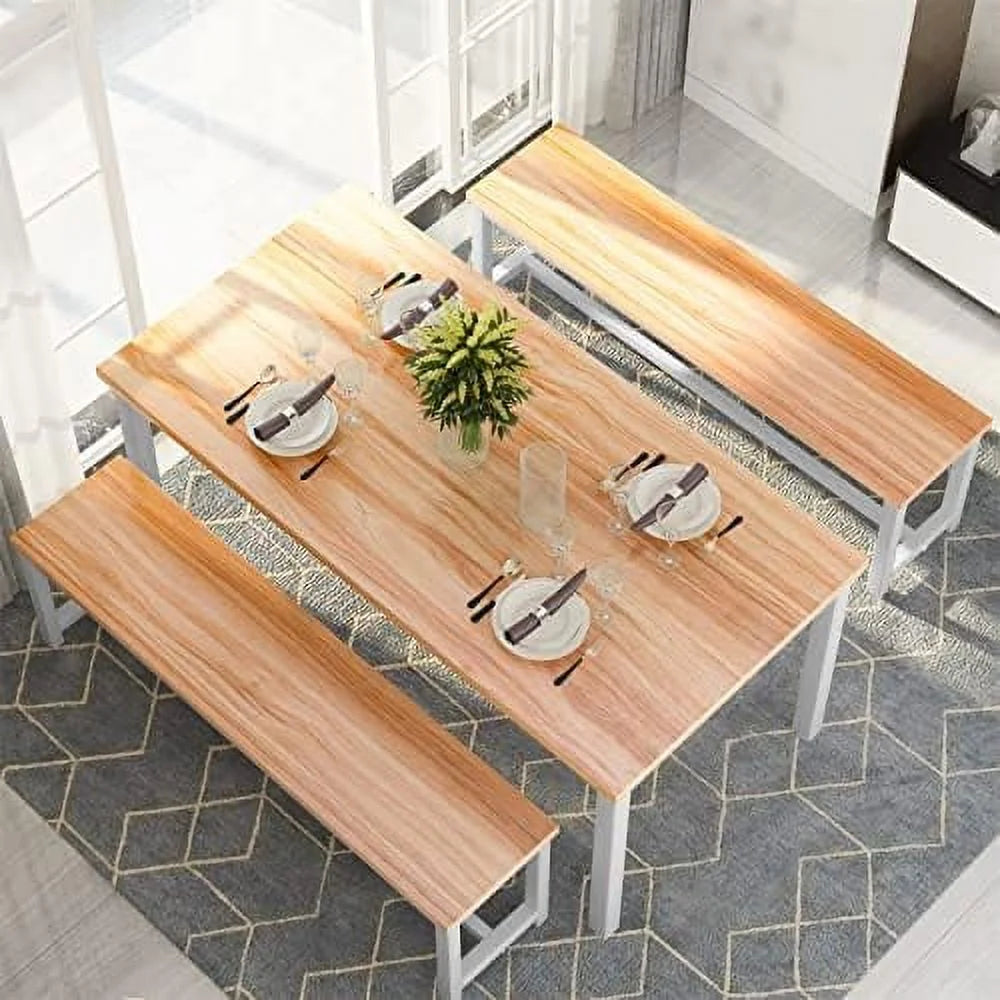 47" Dining Table Set with 2 Benches U279110