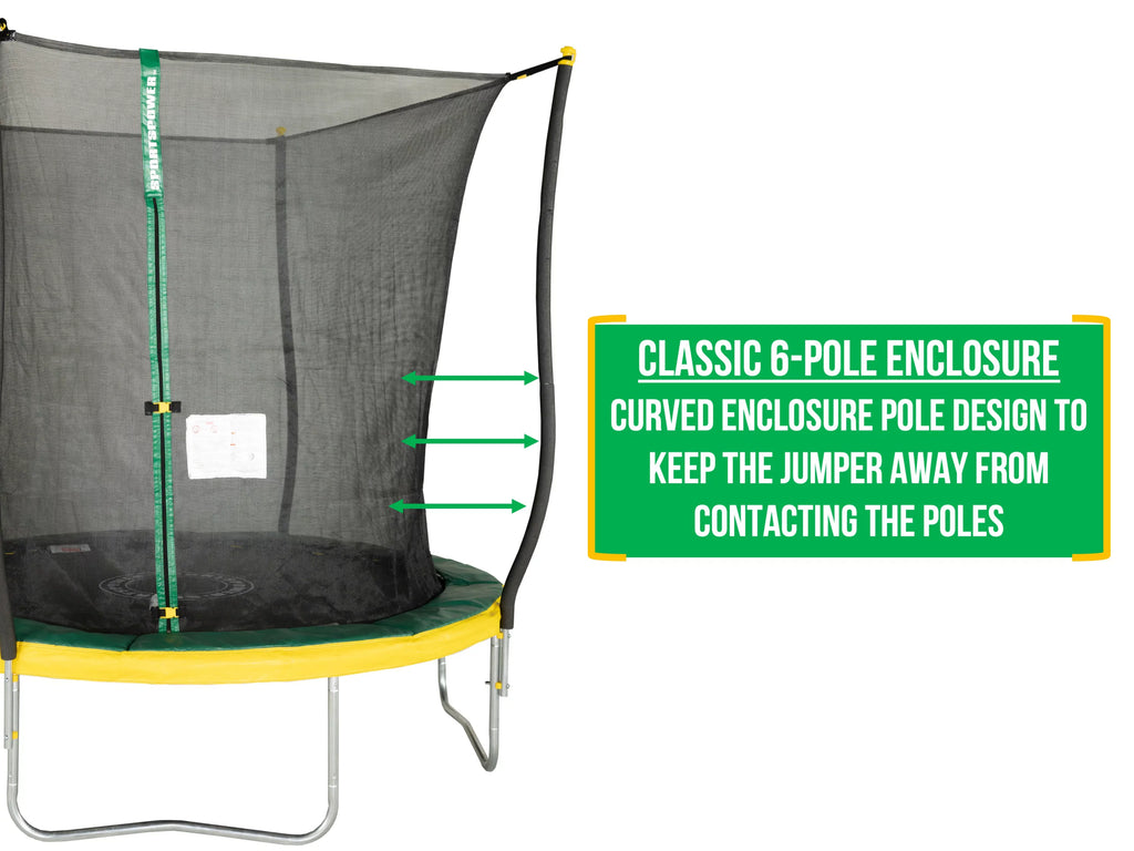 8' Trampoline with Safety Enclosure E7771