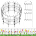 10 Pack Rustproof Metal Garden Fence Panels R89515