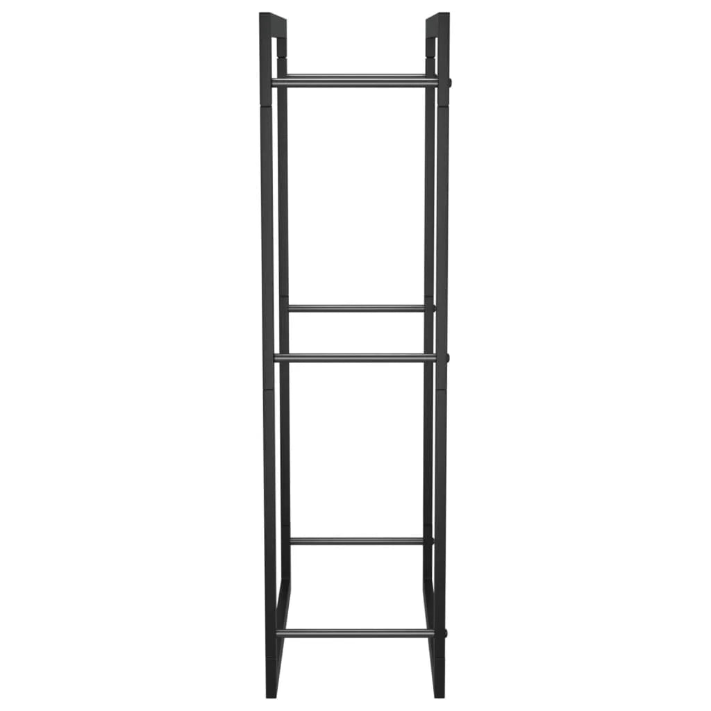 Steel Firewood Rack Matt Black C4449
