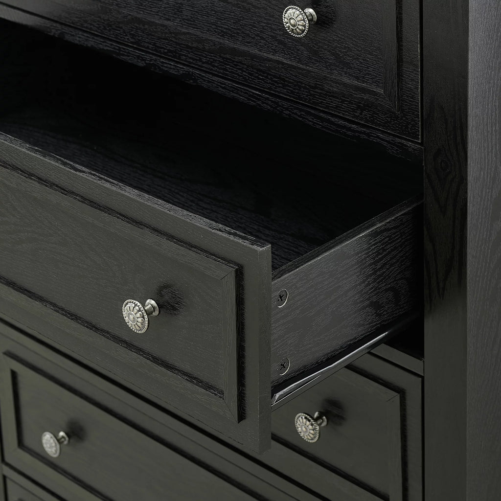 Black 5 Drawer Dresser E163441