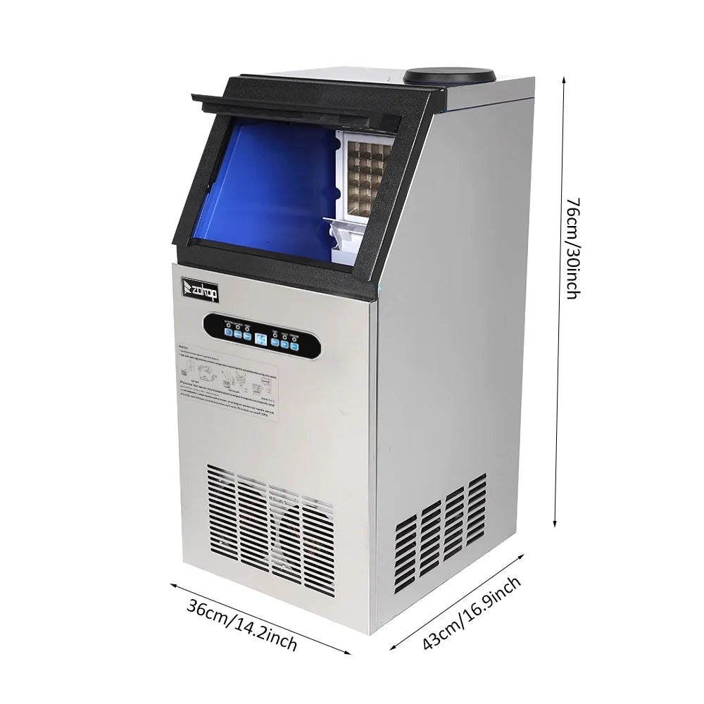 Commercial Stainless Steel Ice Cube Maker Machine L9874