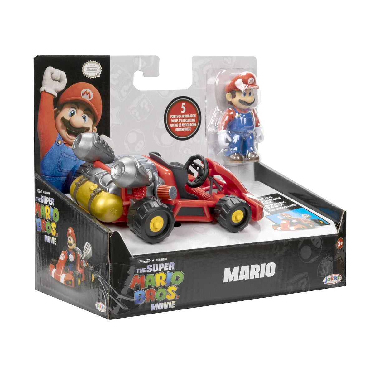 2.5 inch Mario Action Figure with Pull Back Racer W103