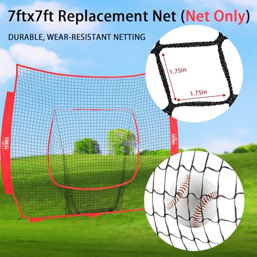 7-Strand Heavy Duty Knotless Polyester Baseball & Softball Replacement Net C1250