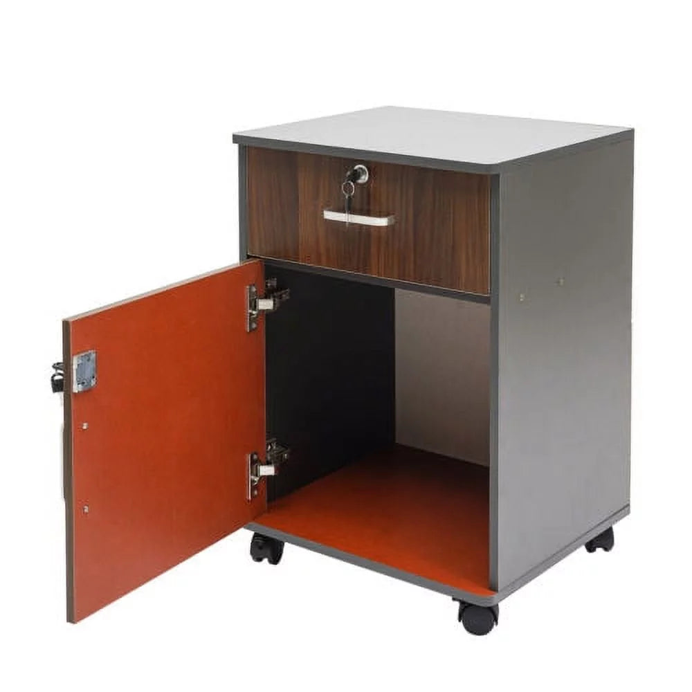 Mobile File Cabinet with Drawer D898