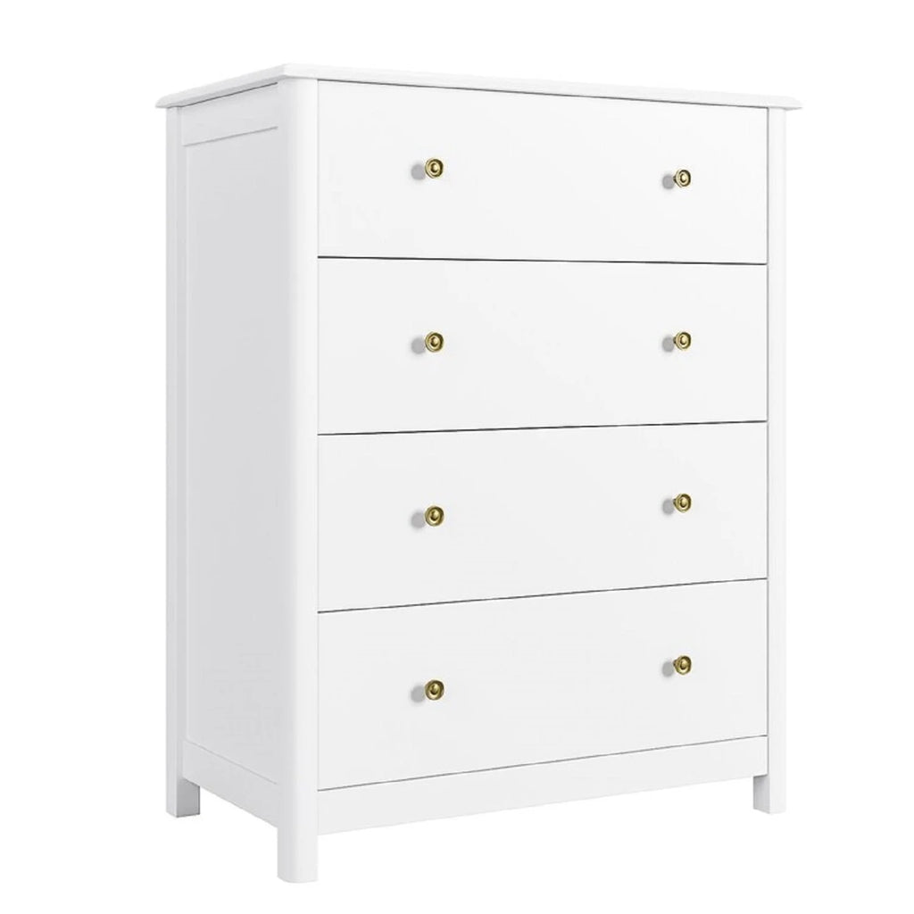 White 4 Drawer Dresser O3392