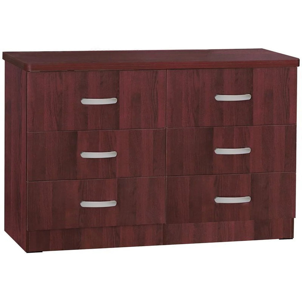 6 Drawer Engineered Wood Dresser in Mahogany A923877