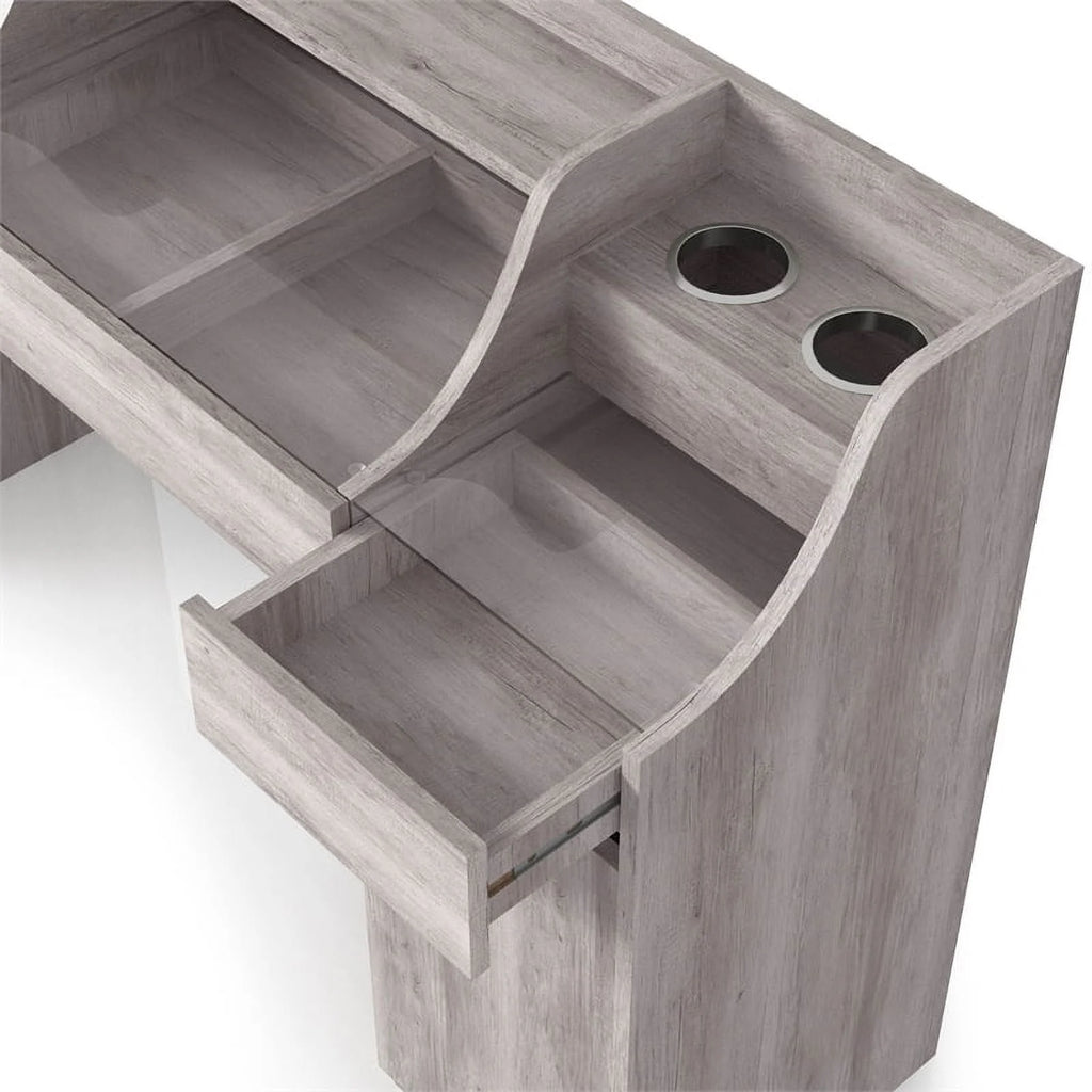 Wood Multi-Storage Vanity Table S486