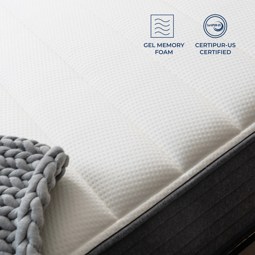 12 Gel Memory Foam Hybrid Mattress, Cal King H655