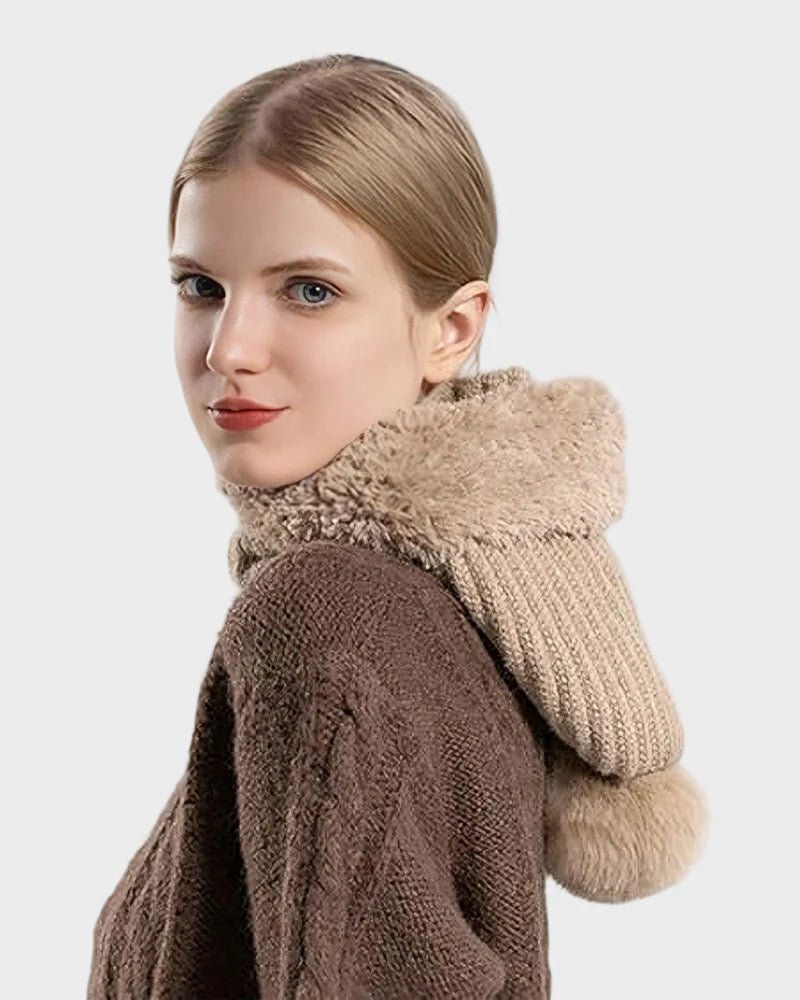Warm Knit Beanie with Pom Pom D983336