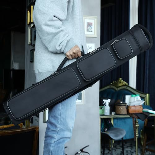12-Hole Nylon Pool Cue Case, Black/Blue O60349
